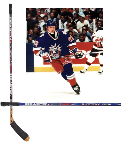 Wayne Gretzkys 1996-97 New York Rangers Easton Silver Tip Game-Used Stick