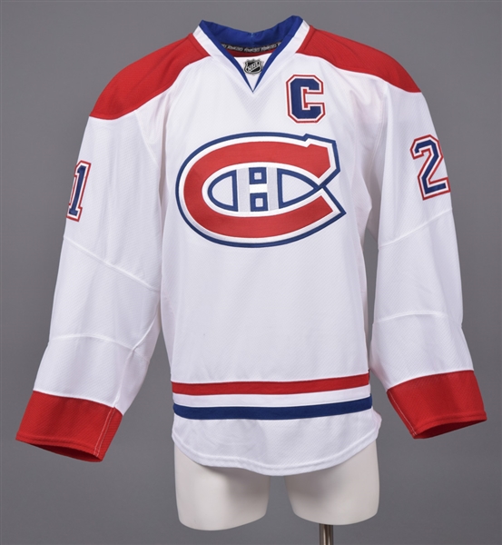 Brian Giontas 2010-11 Montreal Canadiens Game-Issued Captains Jersey with Team LOA