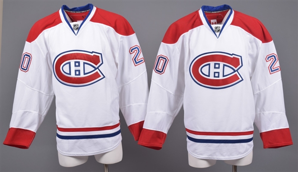 James Wisniewski’s and Ryan O’Byrne’s 2010-11 Montreal Canadiens Game-Worn (Wisniewski) and Game-Issued (O’Byrne) Away Jerseys with Team LOAs