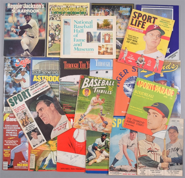 Large Vintage Baseball Program and Publication Collection of 100+ including World Series Programs