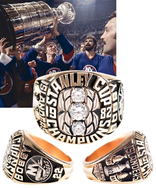 Mike Bossy 1981-82 New York Islanders Stanley Cup Championship 10K Gold Salesmans Sample Ring