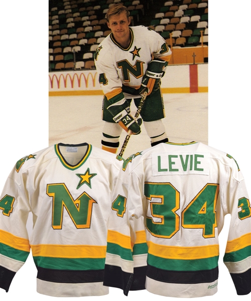 Craig Levies 1983-84 Minnesota North Stars Game-Worn Jersey