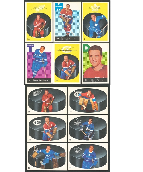 1962-63 Parkhurst Hockey High Grade Near Complete Set (54/56)