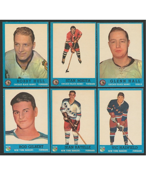 1962-63 Topps Hockey Complete 66-Card Set