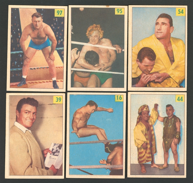 1955-56 Parkhurst Wrestling Card Starter Set (95/121)