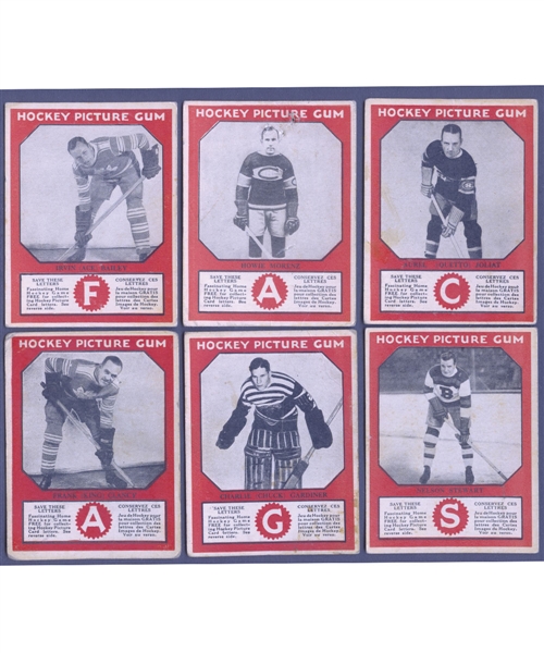 1933-34 Canadian Chewing Gum V252 Hockey Near Complete Set (46/50)