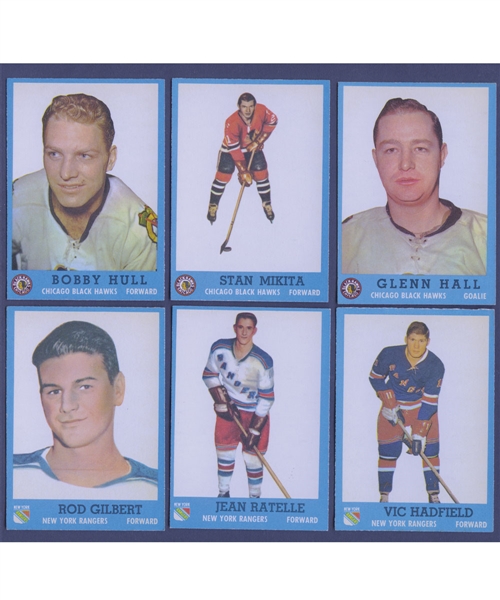 1962-63 Topps Hockey Complete 66-Card Set