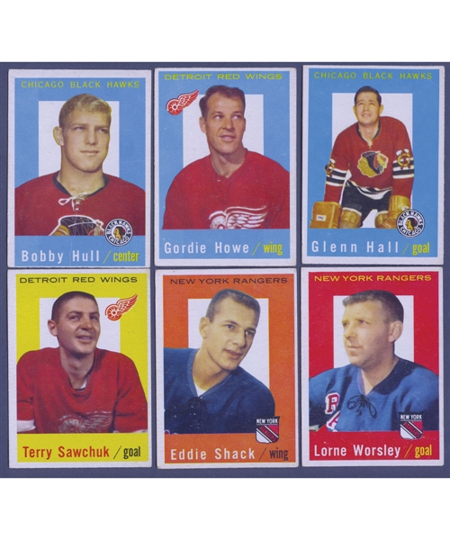 1959-60 Topps Hockey Complete 66-Card Set