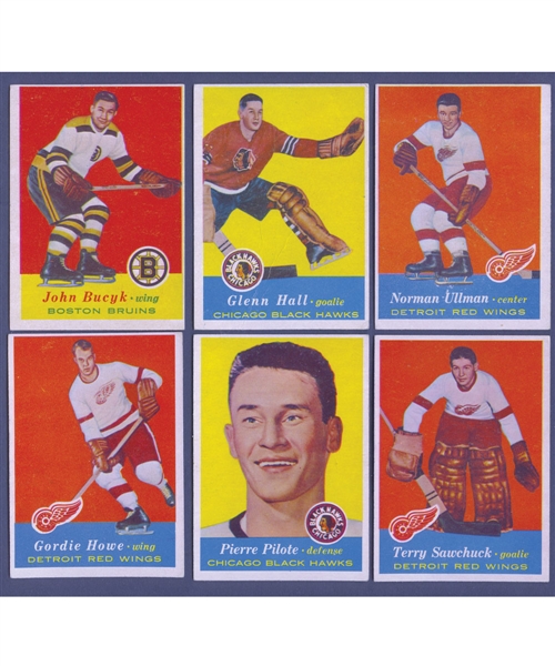 1957-58 Topps Hockey Complete 66-Card Set