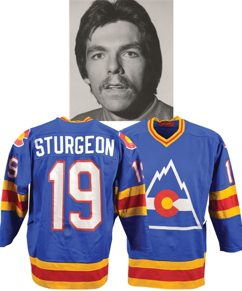 Peter Sturgeons 1980-81 Colorado Rockies Game-Worn Jersey