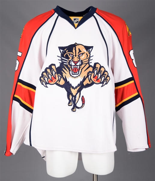 Rostislav Oleszs 2007-08 Florida Panthers Game-Worn Jersey with Team LOA 