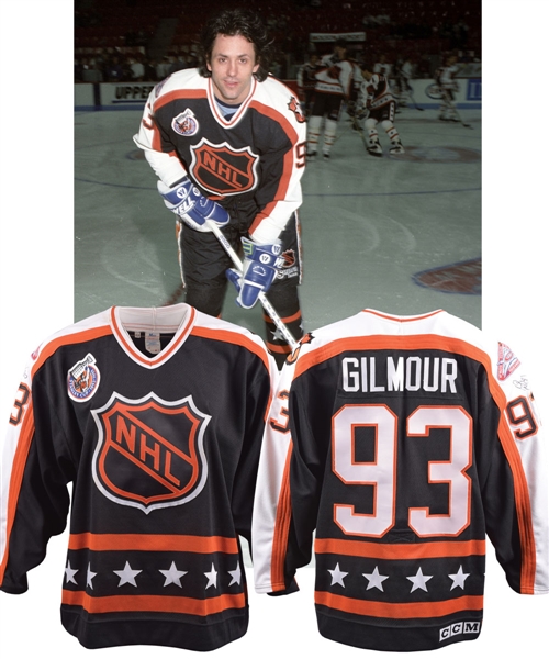 Doug Gilmours 1993 NHL All-Star Game Campbell Conference Signed Game-Worn Jersey with His Signed LOA 