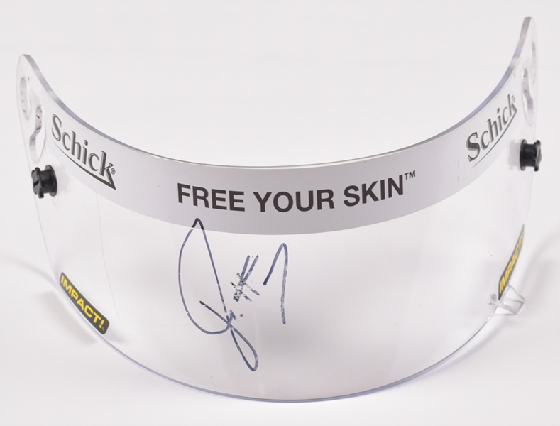 J.R. Fitzpatrick Signed Race-Worn NASCAR Visor and Race-Used F1 Parts from Williams, Cosworth, Honda (Button, Schumacher, Barrichello) with COAs