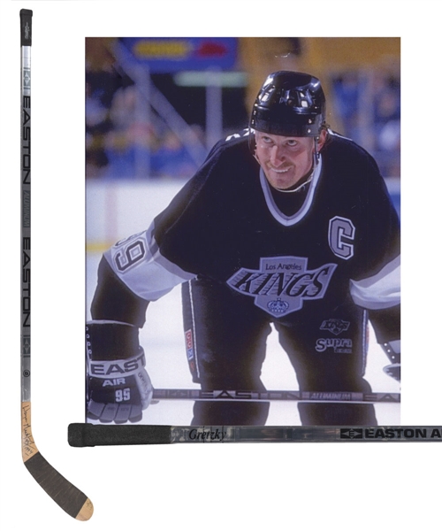 Wayne Gretzkys 1993-94 Los Angeles Kings Signed Easton Aluminum Game-Used Stick