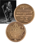 Bert Olmsteads 1961-62 Toronto Maple Leafs Stanley Cup Champions Maple Leaf Gardens 10K Gold Lifetime Pass