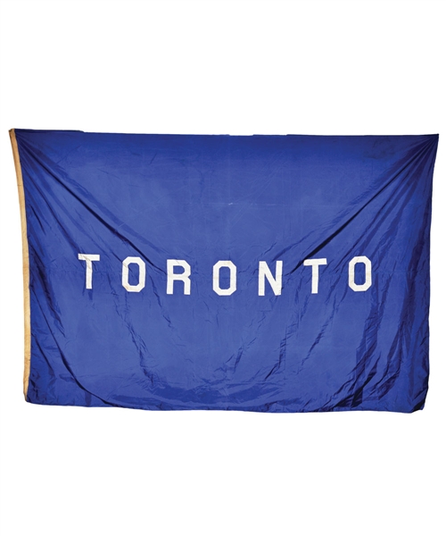 Vintage Toronto Maple Leafs Original Outdoor Banner from Detroit Olympia (7 x 11)