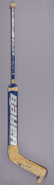 Curtis Josephs Late-1990s Toronto Maple Leafs Signed Bauer R6000 Game-Used Stick with LOA