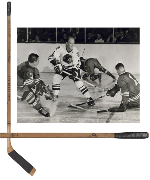 Bobby Hulls Mid-1960s Chicago Black Hawks Signed Northland Custom Pro Game-Used Stick with LOA