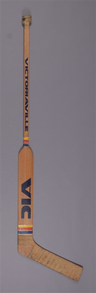 Glenn "Chico" Reschs Late-1970s New York Islanders Signed Vic Game-Used Stick