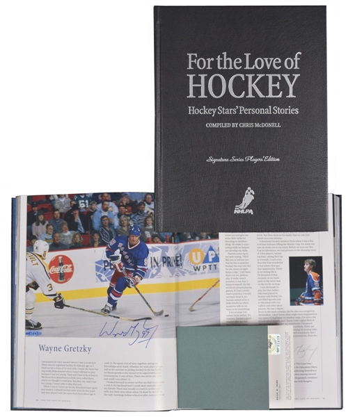 Johnny Bucyks "For the Love of Hockey" Signature Series Players Edition Leather-Bound Book #13/100 with LOA