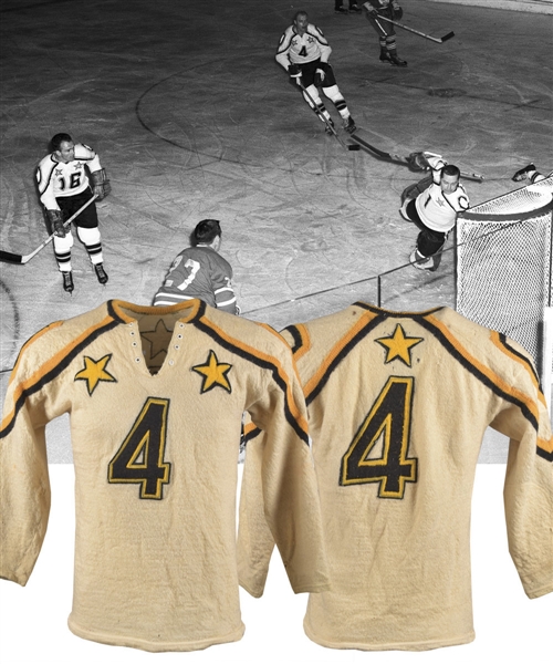 Elmer "Moose" Vaskos 1963 NHL All-Star Game "NHL All-Stars" Game-Worn Wool Jersey with LOA