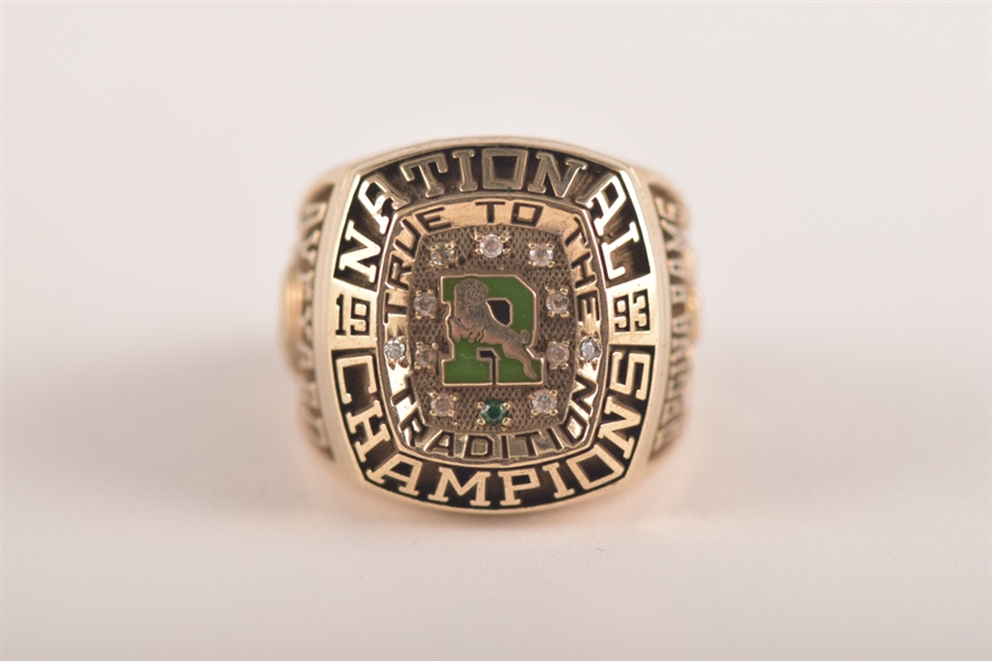 Regina Rams 1993 Canadian Junior Football Championship Salesmans Sample Ring