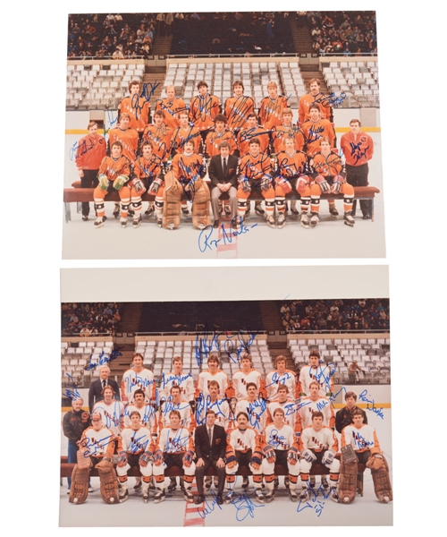 1983 NHL All-Star Game Wales Conference and Campbell Conference Team-Signed Photos by 46 (19 HOFers) Including Lindbergh, Gretzky, Messier, Kurri, Bossy, Trottier and Others