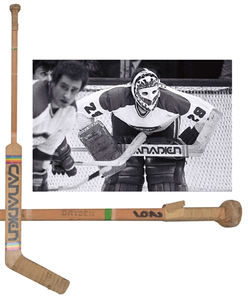Ken Drydens Mid-1970s Montreal Canadiens "Canadien" Game-Used Stick