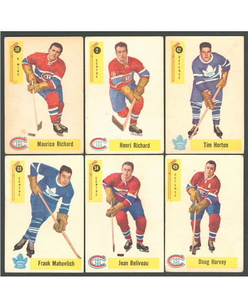 1958-59 Parkhurst Hockey Complete 50-Card Set