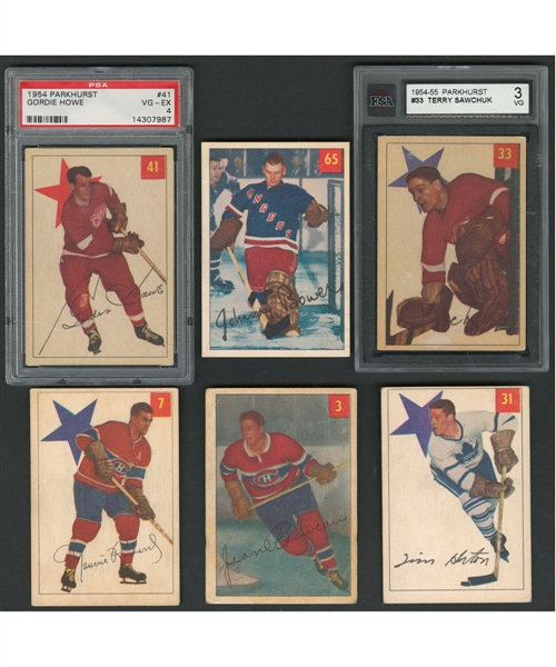 1954-55 Parkhurst Hockey Complete 100-Card Set