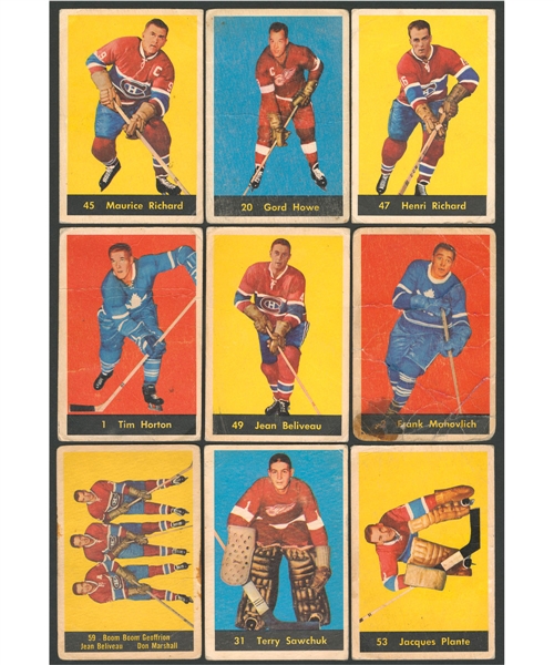1960-61, 1961-62, 1962-63 and 1963-64 Parkhurst Hockey Starter/Near Complete Card Sets (4)