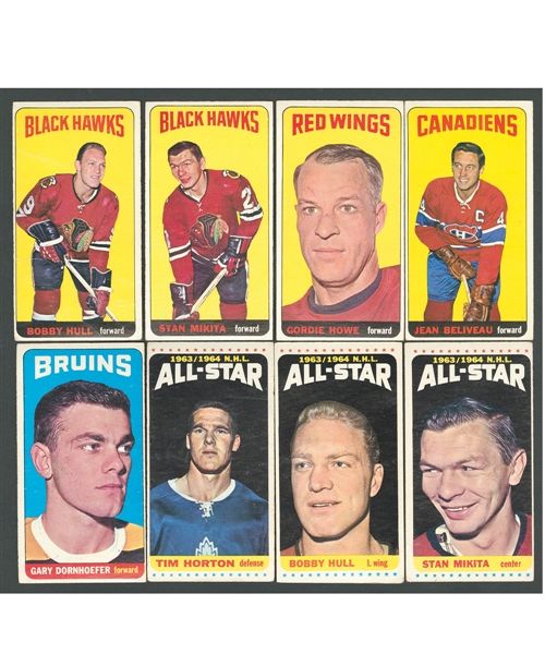 1964-65 Topps Hockey Tall Boys Complete 110-Card Set
