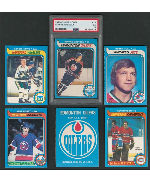 1979-80 O-Pee-Chee Hockey Complete 396-Card Set with PSA 5 Wayne Gretzky RC