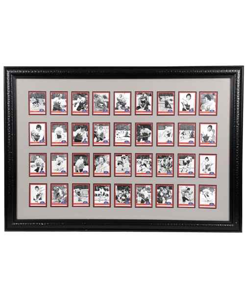 1972 Canada-Russia Series Team Canada Signed Limited-Edition Framed 36-Card Set (27 ¾” x 39 ¾”)