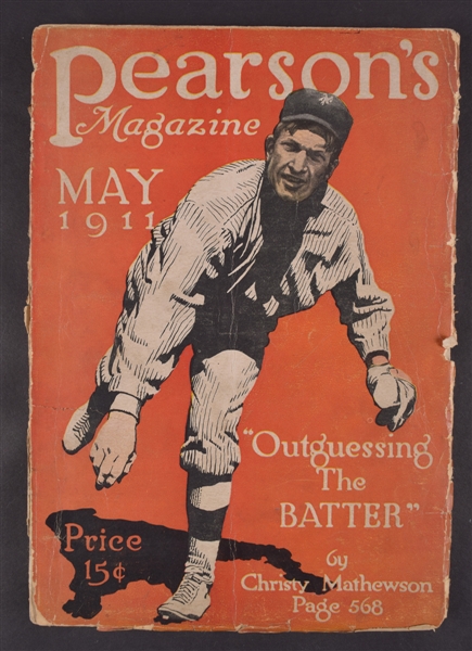 Christy Mathewson Outguessing the Batter May 1911 Pearsons Magazine