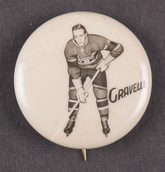 Leo Gravelle 1948 Montreal Canadiens Pep Cereal Pin