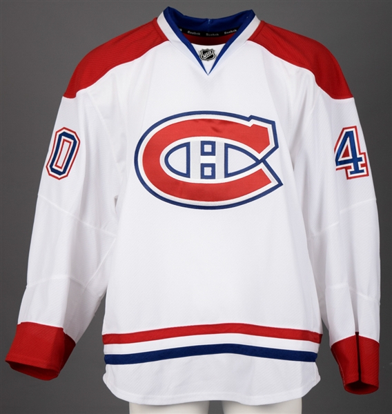 Nathan Beaulieus 2011-12 Montreal Canadiens Game-Worn Pre-Season Jersey with Team LOA