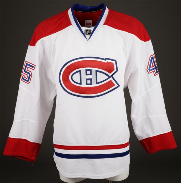 Michael Blundens 2012-13 Montreal Canadiens Game-Worn Jersey with Team LOA