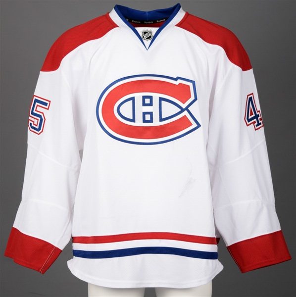 Michael Blundens 2013-14 Montreal Canadiens Game-Worn Jersey with Team LOA