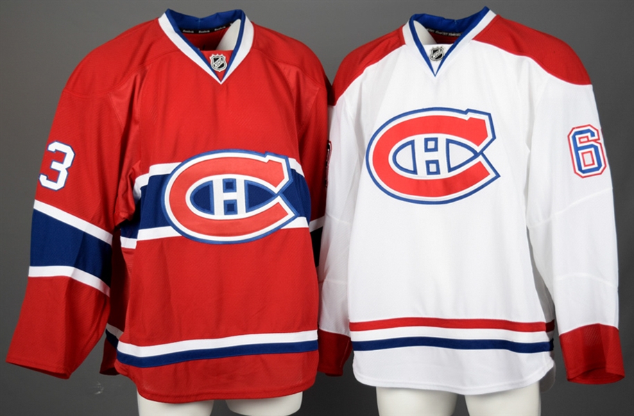 Jack Nevins 2014-15 Montreal Canadiens Game-Issued Home and Away Jerseys with Team LOAs