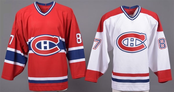 James Sanfords 2006-07 Montreal Canadiens Game-Issued Home and Away Jerseys with Team LOAs