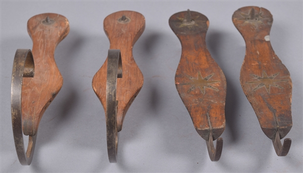 19th Century Antique Ice Skate Collection of 2 Pairs 