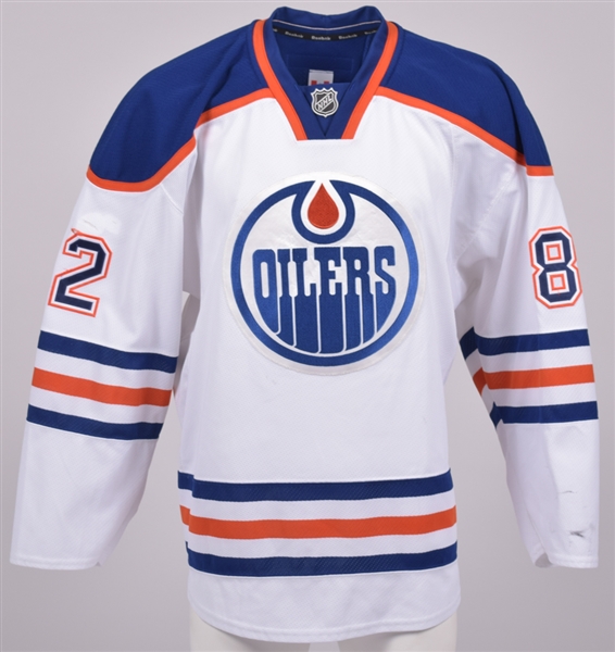 Jordan Oesterles 2014-15 Edmonton Oilers Game-Worn Pre-Rookie Season Jersey