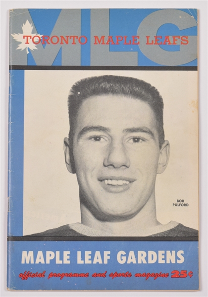 1960 Stanley Cup Finals Program - Toronto Maple Leafs vs Montreal Canadiens - 5th Consecutive Stanley Cup!