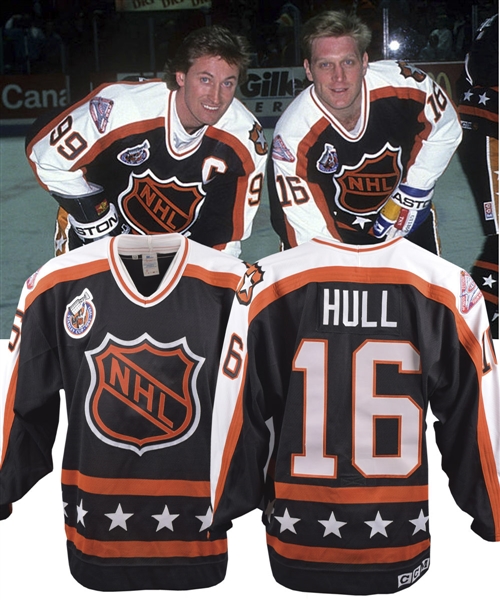 Brett Hulls 1993 NHL All-Star Game Campbell Conference Game-Worn Jersey with His Signed LOA