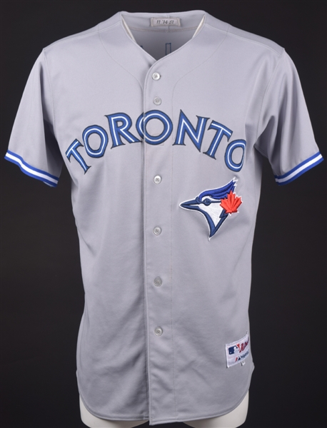 Kevin Pillars 2014 Toronto Blue Jays Game-Worn Jersey with "Jeters Final Home Stand" Signed Annotation Plus 2015 Game-Used Pants