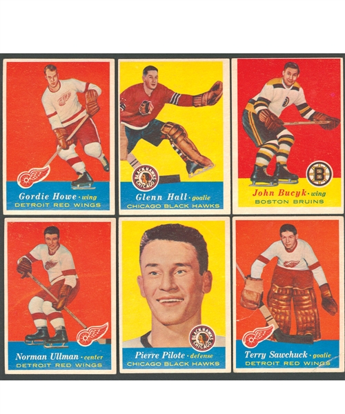 1957-58 Topps Hockey Complete 66-Card Set