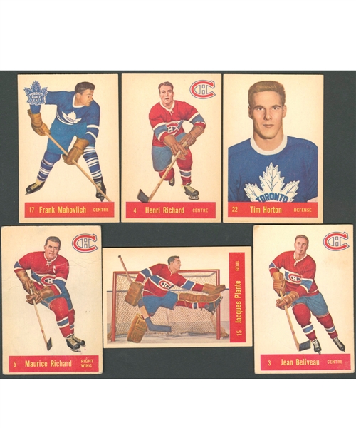 1957-58 Parkhurst Hockey Complete 50-Card Set