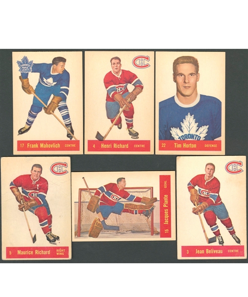 1957-58 Parkhurst Hockey Complete 50-Card Set