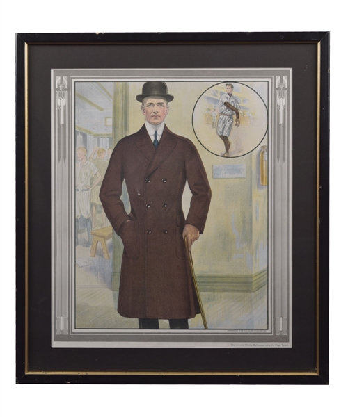 Christy Mathewson 1914 Baseball-Themed Royal Tailors Clothing Framed Sample Page (20" x 23")